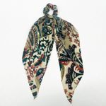 Urban Outfitters NEW Womens Velvet Paisley Scarf Scrunchie Hair Accessory Boho Photo 0