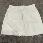 Reformation Cherry Skirt Cutoff Denim White 27 Photo 8