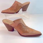 Rampage  Riley Western Cowboy boots  Mules heeled Tan slip on size 7.5 Photo 2