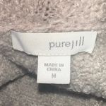 Pure Jill Women’s Cardigan Sweater Open Front Long Sleeve Wool Blend Layering Gray Size M Photo 3