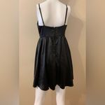 Francescas Amelia Pearl Embellished Baby Doll Formal Dress SZ Medium Black Photo 4