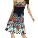 Nine West  Empire Waist Stretch Cotton Princess Seam Women's Dress size 4 Photo 3