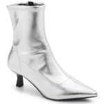 Abound  Silver Zip up Ankle Boots(Size 6M) Photo 0