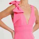 Mac Duggal  49454 Womens Pink SLEEVELESS V NECK BOW DETAIL MERMAID GOWN Photo 3