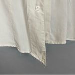 Workers for Freedom Silk Blouse Vintage Asymmetrical Cream White Petal Neckline Size M Photo 9