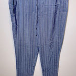 Vince Geometric Print Silk Elastic Drawstring Waist Pull On Pants Size Small Photo 0