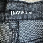 INC  black distressed denim shorts size 6 Photo 4