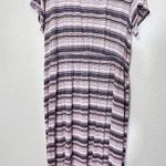 Lane Bryant Ruched Side-Split Midi Maxi Dress Plus Size 26/28 Faux-wrap NWOT Photo 2