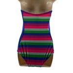 Boden Bandeau One Piece Swim Suit Colorful Stripe Womens Size 4 Photo 4