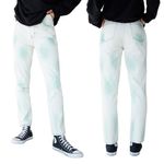 PacSun NWT Eco White & Green Mom Jeans Relaxed Fit Tapered Denim Size 29 | 8 NEW Photo 3