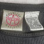 American Weekend Black Thermal Henley Top Sz L Twilight Downtown Girl Alt Size L Photo 1