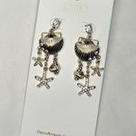 J. Crew | Seashell and starfish dangly earrings Gold Photo 3