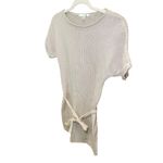 Boden Women US 2 Knit Sweater Dress Mini Sweater Dress Beige Cream Short Sleeves Photo 2