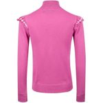 Ralph Lauren Polo Golf Womens Cashmere Ruffle Sleeve Sweater Resort Rose Sz Med Photo 1