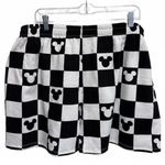 Disney Mickey Mouse Checkered Black and White Lounge Shorts Plus Size 3X Photo 1