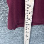 Talbots Womens Blouse Size L Owl Woodland Sequin Fall Autumn Maroon Wine Cute Photo 8