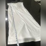 Pearl embellished strapless corset white midi dress side zip back tie sz s Photo 6