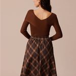 Rihoas Coffee V Neck Criss Photo 4