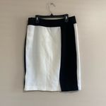 Victor Alfaro White Black Colorblock Skirt Size X Small Photo 3