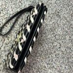 Betsey Johnson  Luv Betsey Quilted Kitty Double Pouch Wristlet Photo 6