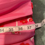 Cynthia Rowley #790   Silk Cherry Pink Smocked Dress Photo 7