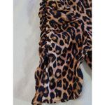 H&M  womens cheetah animal print short sleeve blouse size XXS oversized Photo 4