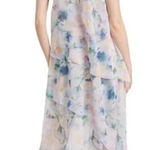 MISA Los Angeles MISA LA Victorine Halter Midi Dress Size S Tiered Watercolor NWOT Retail $420 Photo 0