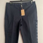 Michael Kors Collection Stretch Cotton Twill Sam Pants in Midnight, NWT, Size 14 Blue Photo 4