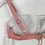 NWT Sundazed Ledia Metallic Shirred Bikini Top Rosegold Pink Size 34B/C Cup NEW Photo 6