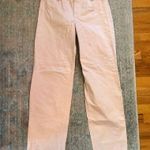 ZARA Women's Straight Leg Jeans in Light Pink Photo 0