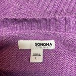 Sonoma Lavender Women's Long Sleeve Cable Knit Scoop Neck Knitted Pullover Sweater Sz L Photo 5