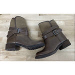 Lucky Brand Declann Ankle Brown Leather Faux Fur Boots Size US 6.5 Photo 1