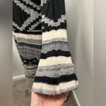 Mudd Black and Gray Southwestern Patterned Long Duster Cardigan Photo 3