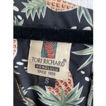 Tori Richard Honolulu Womens Small Pineapple Shift Dress Made in Hawaii Black Photo 4