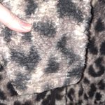 Cozy Sherpa Tiger‎ Print Full Zip Sherpa Jacket Size Small Brown Photo 2