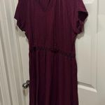 Old Navy short sleeve knit maroon dress size XXL Photo 2