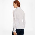 Brooks Brothers  Supima Cotton Ruffle Collar Striped Blouse Black White Size 10 Photo 3