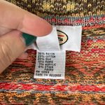 Talbots Vintage 90s  Pink Yellow Fair Isle Full Zip Long Sleeve Sweater Photo 4