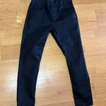 Flog Dafna Black Preppy Quiet Luxury Career Pinstripe Pull On Ankle Pants 30 Photo 0