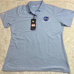 Antigua Embroidered NASA Stennis Space Center Polo Shirt Women's Large Blue NEW Photo 9