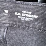 Old Navy High Rise O.G. Straight Womens Jeans Plus Size 18 Black Smooth Pockets Photo 1