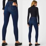 Spanx NWT  Ankle Skinny Jeans, Midnight Shade Size XS Navy Blue High Rise Photo 3