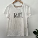 Rae Dunn White BRIDE Short Sleeve Graphic NWT Photo 1