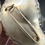 Vintage Unsigned Handcrafted Silver Mother of Pearl Wire Rice Pearl Coral Brooch Photo 13