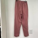 ZARA Pink Paperbag Waist Straight Leg Womens Pants S Casual Zip Fly Preppy Photo 6