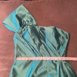 Women’s Green One Shoulder Full Length Mermaid Fit Formal Dress Size 6 Green Photo 6