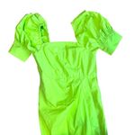 Christopher John Rogers for Target Neon Green Sweetness Faux Wrap Dress Size 8 Photo 6