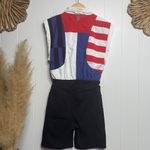 Free People romper Small one piece onesie USA flag sporty activewear sportswear Photo 5