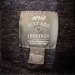 Aerie Just Add Leggings Cowl Neck Tunic Top Women's Medium Heather Blue Casual Photo 2