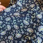 Max Studio Navy Floral Pull On Wide Leg Pants Size 2X NEW 98.00 Photo 4